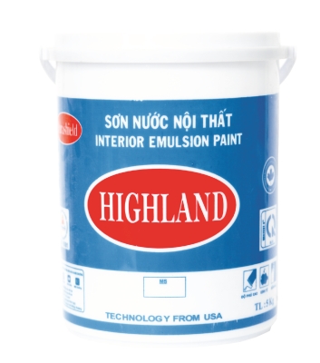 Highland H2S - Sơn Nước Nội Thất : Lon 5 lít